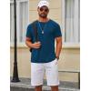 image:imageCOOFANDY Mens TShirts Short Sleeve Crew Neck T Shirts Casual Classic Basic Tee ShirtsDark Blue