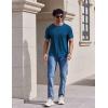 image:imageCOOFANDY Mens TShirts Short Sleeve Crew Neck T Shirts Casual Classic Basic Tee ShirtsDark Blue