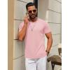image:imageCOOFANDY Mens TShirts Short Sleeve Crew Neck T Shirts Casual Classic Basic Tee ShirtsLight Pink