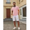 image:imageCOOFANDY Mens TShirts Short Sleeve Crew Neck T Shirts Casual Classic Basic Tee ShirtsLight Pink