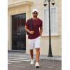 image:imageCOOFANDY Mens TShirts Short Sleeve Crew Neck T Shirts Casual Classic Basic Tee ShirtsWine Red
