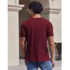 image:imageCOOFANDY Mens TShirts Short Sleeve Crew Neck T Shirts Casual Classic Basic Tee ShirtsWine Red