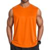 image:imageCOOFANDY Mens Sleeveless Shirt Quick Dry Workout Tank Top Gym Muscle T Shirts Sport Athletic Tanks Moisture WickingOrange