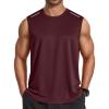 image:imageCOOFANDY Mens Sleeveless Shirt Quick Dry Workout Tank Top Gym Muscle T Shirts Sport Athletic Tanks Moisture WickingWine Red
