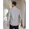 image:imageCOOFANDY Mens Rose Shiny Shirt Luxury Flowered Printed Button Down ShirtLight Grey