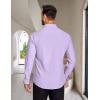 image:imageCOOFANDY Mens Rose Shiny Shirt Luxury Flowered Printed Button Down ShirtLight Purple