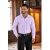 image:imageCOOFANDY Mens Rose Shiny Shirt Luxury Flowered Printed Button Down ShirtLight Purple