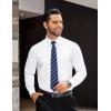 image:imageCOOFANDY Mens Rose Shiny Shirt Luxury Flowered Printed Button Down ShirtWhite