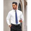 image:imageCOOFANDY Mens Rose Shiny Shirt Luxury Flowered Printed Button Down ShirtWhite