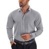 image:imageCOOFANDY Mens Rose Shiny Shirt Luxury Flowered Printed Button Down ShirtLight Grey