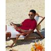 image:imageCOOFANDY Mens Casual Henley Shirts Short Sleeve Summer Beach TShirts Banded Collar Henleys Button Tee Shirt