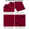 image:imageCOOFANDY Mens Casual Henley Shirts Short Sleeve Summer Beach TShirts Banded Collar Henleys Button Tee Shirt