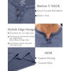 image:imageCOOFANDY Mens T Shirts Short Sleeve Casual V Neck TShirt Soft Notch Neck Tee Classic Plain Shirts1navy Blue