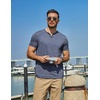 image:imageCOOFANDY Mens T Shirts Short Sleeve Casual V Neck TShirt Soft Notch Neck Tee Classic Plain Shirts1navy Blue