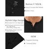 image:imageCOOFANDY Mens T Shirts Short Sleeve Casual V Neck TShirt Soft Notch Neck Tee Classic Plain ShirtsAll Black