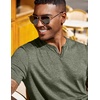image:imageCOOFANDY Mens T Shirts Short Sleeve Casual V Neck TShirt Soft Notch Neck Tee Classic Plain ShirtsArmy Green