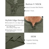 image:imageCOOFANDY Mens T Shirts Short Sleeve Casual V Neck TShirt Soft Notch Neck Tee Classic Plain ShirtsArmy Green
