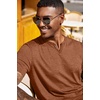 image:imageCOOFANDY Mens T Shirts Short Sleeve Casual V Neck TShirt Soft Notch Neck Tee Classic Plain ShirtsCaramel