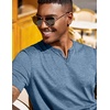 image:imageCOOFANDY Mens T Shirts Short Sleeve Casual V Neck TShirt Soft Notch Neck Tee Classic Plain ShirtsDark Blue