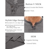image:imageCOOFANDY Mens T Shirts Short Sleeve Casual V Neck TShirt Soft Notch Neck Tee Classic Plain ShirtsDark Grey