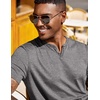 image:imageCOOFANDY Mens T Shirts Short Sleeve Casual V Neck TShirt Soft Notch Neck Tee Classic Plain ShirtsDark Grey