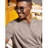 image:imageCOOFANDY Mens T Shirts Short Sleeve Casual V Neck TShirt Soft Notch Neck Tee Classic Plain ShirtsKhaki