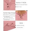 image:imageCOOFANDY Mens T Shirts Short Sleeve Casual V Neck TShirt Soft Notch Neck Tee Classic Plain ShirtsPink
