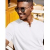 image:imageCOOFANDY Mens T Shirts Short Sleeve Casual V Neck TShirt Soft Notch Neck Tee Classic Plain ShirtsWhite