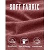 image:imageCOOFANDY Mens T Shirts Short Sleeve Casual V Neck TShirt Soft Notch Neck Tee Classic Plain ShirtsWine Red