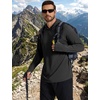 image:imageCOOFANDY Mens UPF 50 Fishing Shirt Lightweight Quick Dry UV Sun Protection Hoodie Long Sleeve SPF Hiking Running Rash GuardBlack