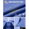 image:imageCOOFANDY Mens UPF 50 Fishing Shirt Lightweight Quick Dry UV Sun Protection Hoodie Long Sleeve SPF Hiking Running Rash GuardBlue