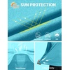image:imageCOOFANDY Mens UPF 50 Fishing Shirt Lightweight Quick Dry UV Sun Protection Hoodie Long Sleeve SPF Hiking Running Rash GuardBlue Green