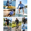 image:imageCOOFANDY Mens UPF 50 Fishing Shirt Lightweight Quick Dry UV Sun Protection Hoodie Long Sleeve SPF Hiking Running Rash GuardLight Gray