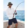 image:imageCOOFANDY Mens UPF 50 Fishing Shirt Lightweight Quick Dry UV Sun Protection Hoodie Long Sleeve SPF Hiking Running Rash GuardWhite