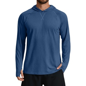 image:imageCOOFANDY Mens UPF 50 Fishing Shirt Lightweight Quick Dry UV Sun Protection Hoodie Long Sleeve SPF Hiking Running Rash GuardDark Blue