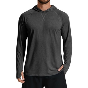 image:imageCOOFANDY Mens UPF 50 Fishing Shirt Lightweight Quick Dry UV Sun Protection Hoodie Long Sleeve SPF Hiking Running Rash GuardDark Gray