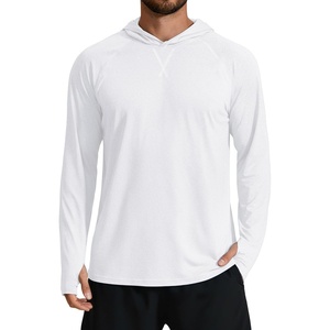 image:imageCOOFANDY Mens UPF 50 Fishing Shirt Lightweight Quick Dry UV Sun Protection Hoodie Long Sleeve SPF Hiking Running Rash GuardWhite