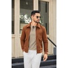 image:imageCOOFANDY Men Long Sleeve Henley Shirs Casual Basic T Shirts Soild Button Tees with PocketsKhaki
