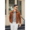 image:imageCOOFANDY Men Long Sleeve Henley Shirs Casual Basic T Shirts Soild Button Tees with PocketsLight Gray