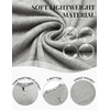 image:imageCOOFANDY Men Long Sleeve Henley Shirs Casual Basic T Shirts Soild Button Tees with PocketsLight Gray