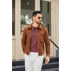 image:imageCOOFANDY Men Long Sleeve Henley Shirs Casual Basic T Shirts Soild Button Tees with PocketsPurple Red
