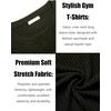 image:imageCOOFANDY Mens 2 Pack Muscle TShirt Stretch Long Sleeve Gym Workout Bodybuilding Training Tee Shirts Casual Hipster TopsAblueArmy Green