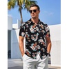 image:imageCOOFANDY Mens Button Down Shirts Short Sleeve Casual Summer Beach Shirts for Men Vacation Wedding Linen ShirtZpineapple