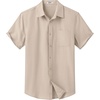 image:imageCOOFANDY Mens Button Down Short Sleeve Shirt Casual Dress Shirt Untucked Summer Shirts with PocketKhaki