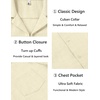 image:imageCOOFANDY Mens Casual Short Sleeve Button Down Shirts Cuban Linen Textured Shirt Summer Beach WearBeige