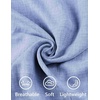 image:imageCOOFANDY Mens Casual Short Sleeve Button Down Shirts Cuban Linen Textured Shirt Summer Beach WearClear Blue