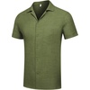 image:imageCOOFANDY Mens Casual Short Sleeve Button Down Shirts Cuban Linen Textured Shirt Summer Beach WearOlive Green