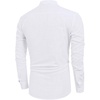 image:imageCOOFANDY Mens Cotton Linen Henley TShirt Long Sleeve Hippie Casual Beach TShirts01white