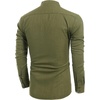 image:imageCOOFANDY Mens Cotton Linen Henley TShirt Long Sleeve Hippie Casual Beach TShirtsArmy Green