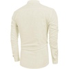 image:imageCOOFANDY Mens Cotton Linen Henley TShirt Long Sleeve Hippie Casual Beach TShirtsBeige